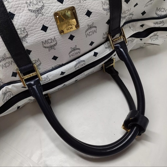 AUTH MCM Travel Bag Large Boston Bag - Picture 8 of 8